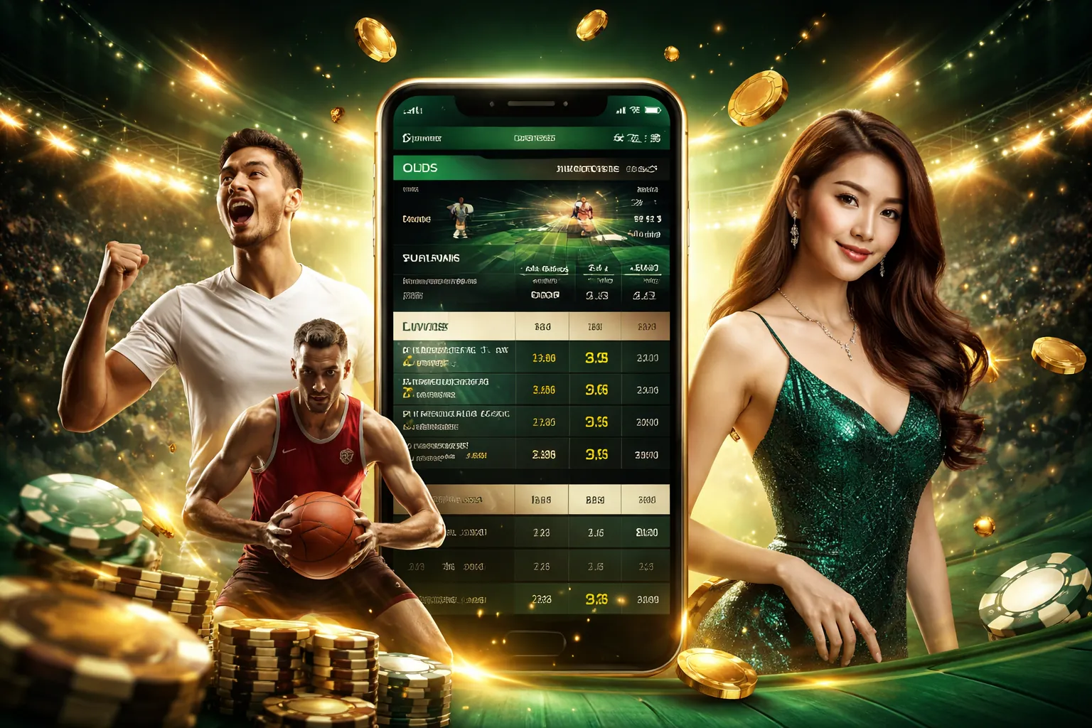 Hình nền casino sang trọng với ưu đãi VIP